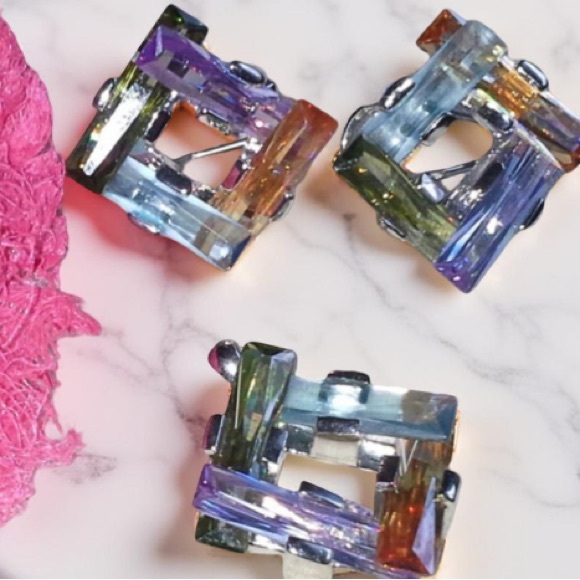 Colorful Geometric Earrings for pierced and Pendant New Boutique - Picture 7 of 11